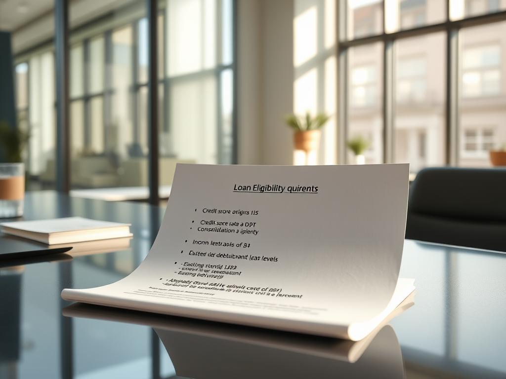 Loan eligibility requirements