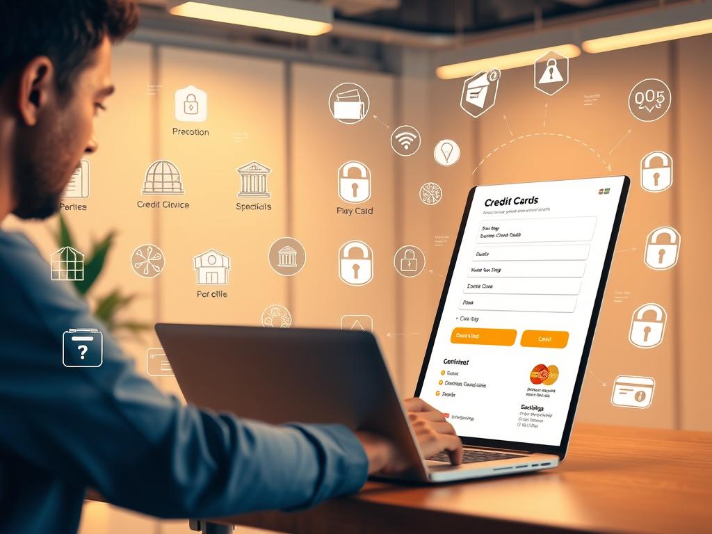 Online credit card application process